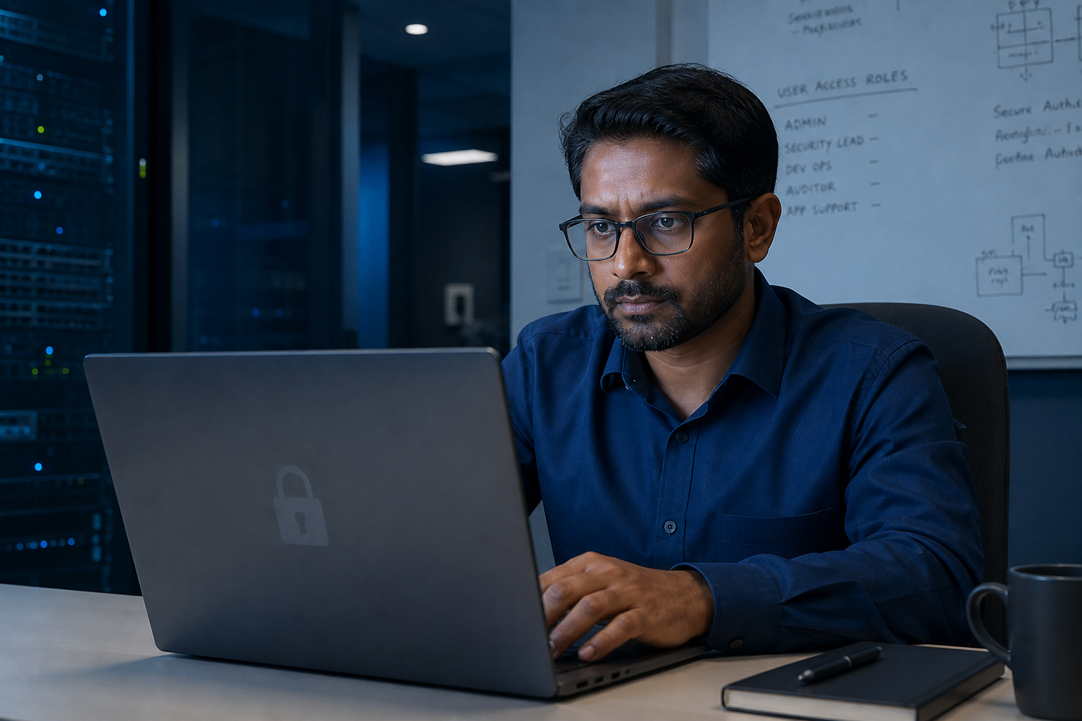 Administrator configuring secure access roles